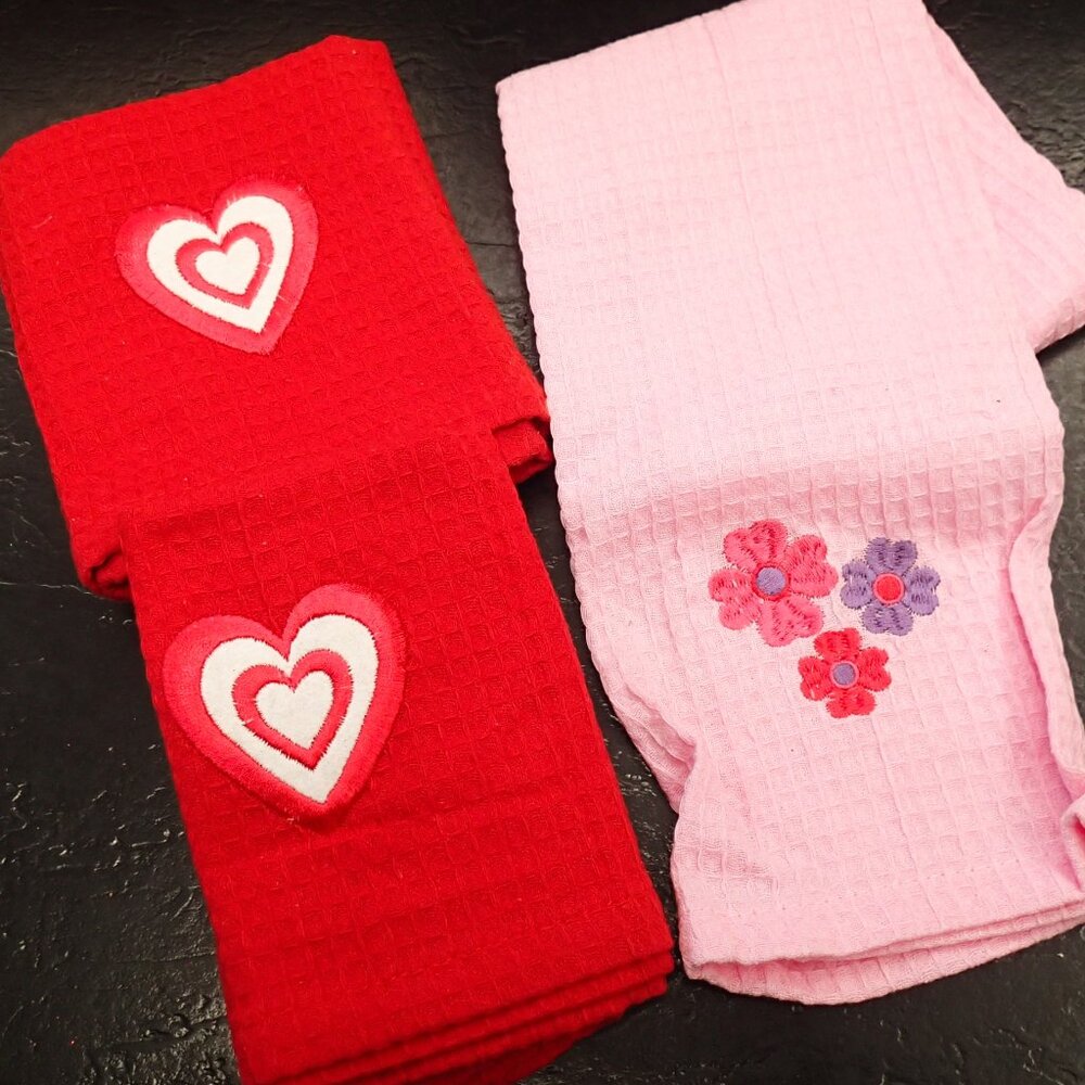 Valentines Towels Set of 3